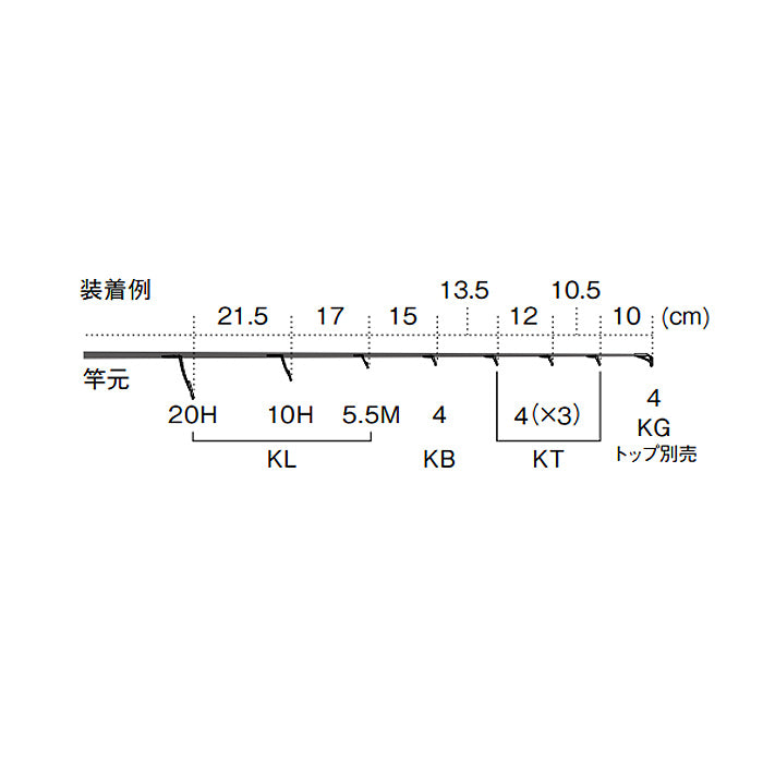 Fuji T2-KLSG-H High Frame Black Titanium/SiC Spinning Guide  VooDoo Rods  LLC - Premier Supplier of Rod Building Components